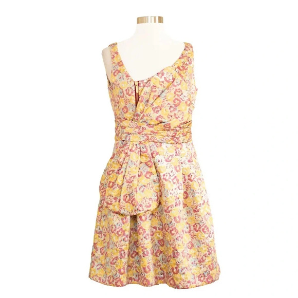 ZAC‎ POSEN for TARGET Floral Print Sleeveless Brocade Mini Dress - Picture 5 of 11